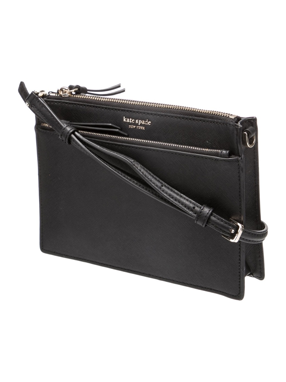 Kate Spade Cameron Zip Crossbody bag black Saffiano leather